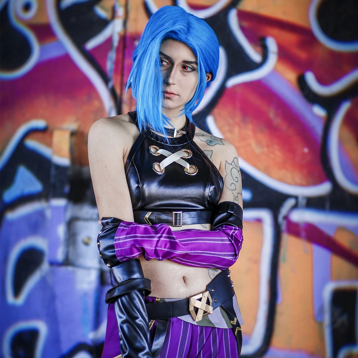 Holoun lol game jinx косплей костюм - Фотография_2
