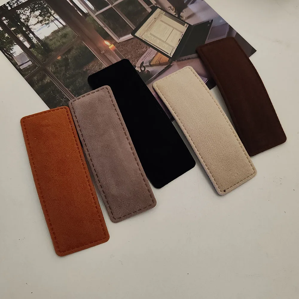 Классические однотонные простые бархатные однотонные заколки для волос bb - Фотография_2