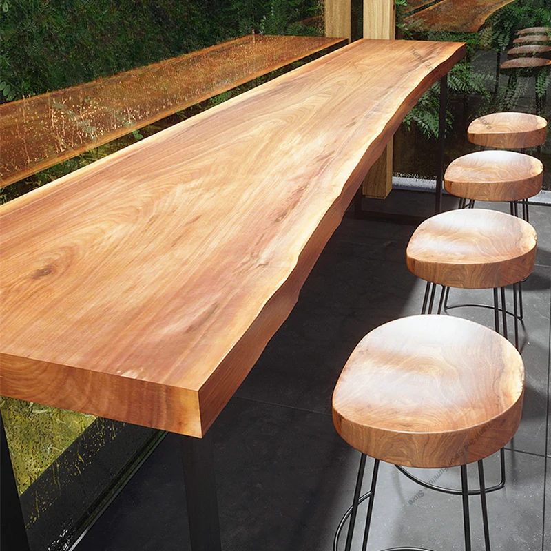 Скандинавский оригинальный барный стол из массива дерева - Фотография_2