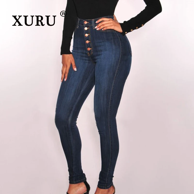 Xuru — новые женские сексуальные эластичные джинсы с высокой талией