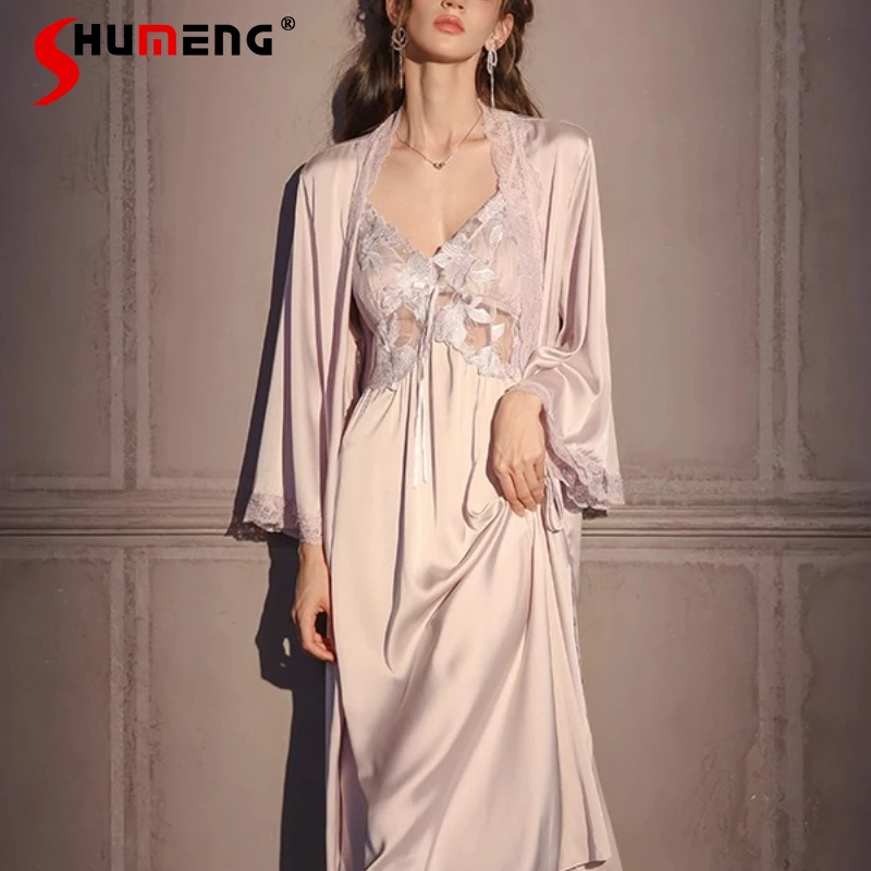 Халат невесты и подружки невесты с накладкой на грудь для женщин - Фотография_4