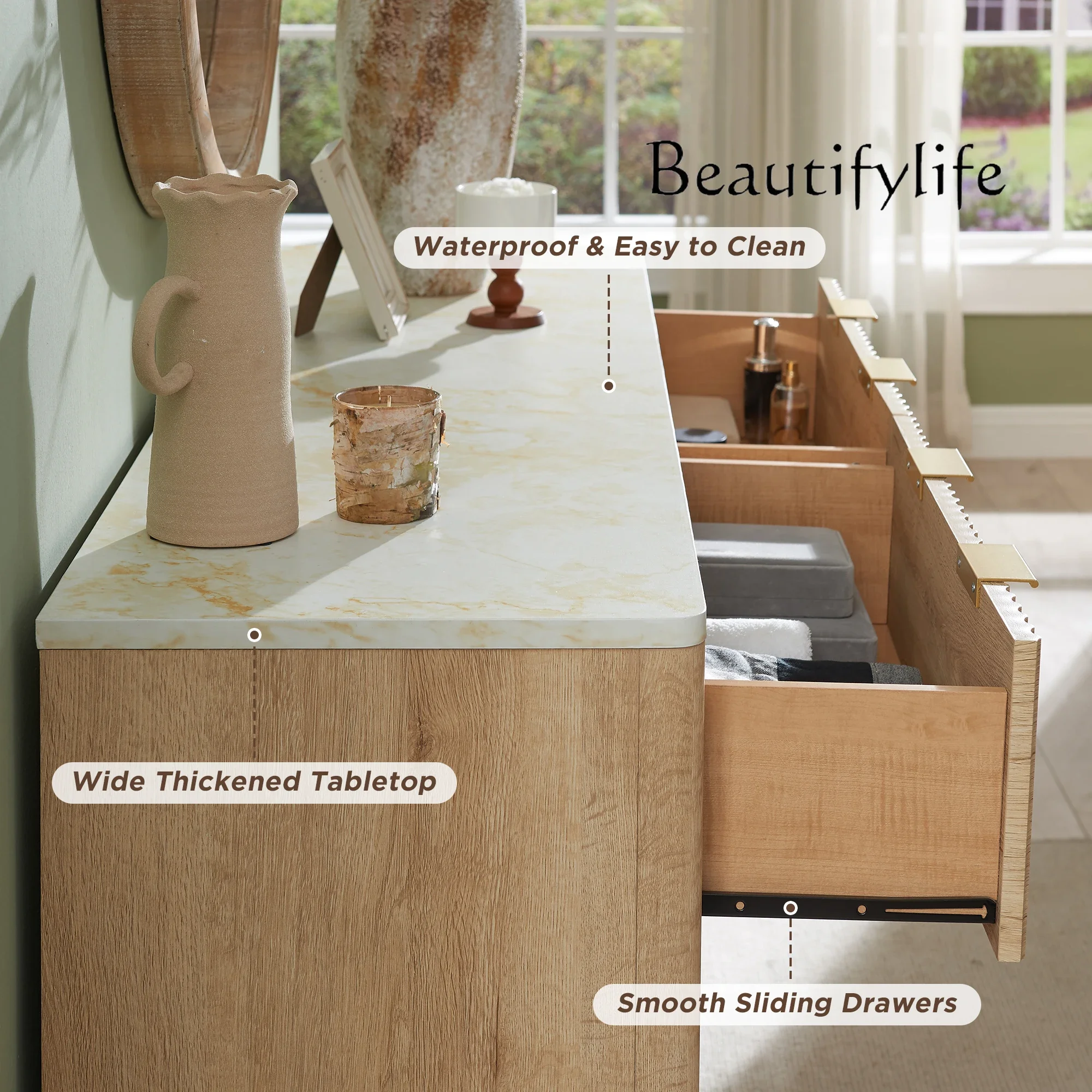 Комод bj redlemon с 6 рифлеными ящиками - Фотография_4