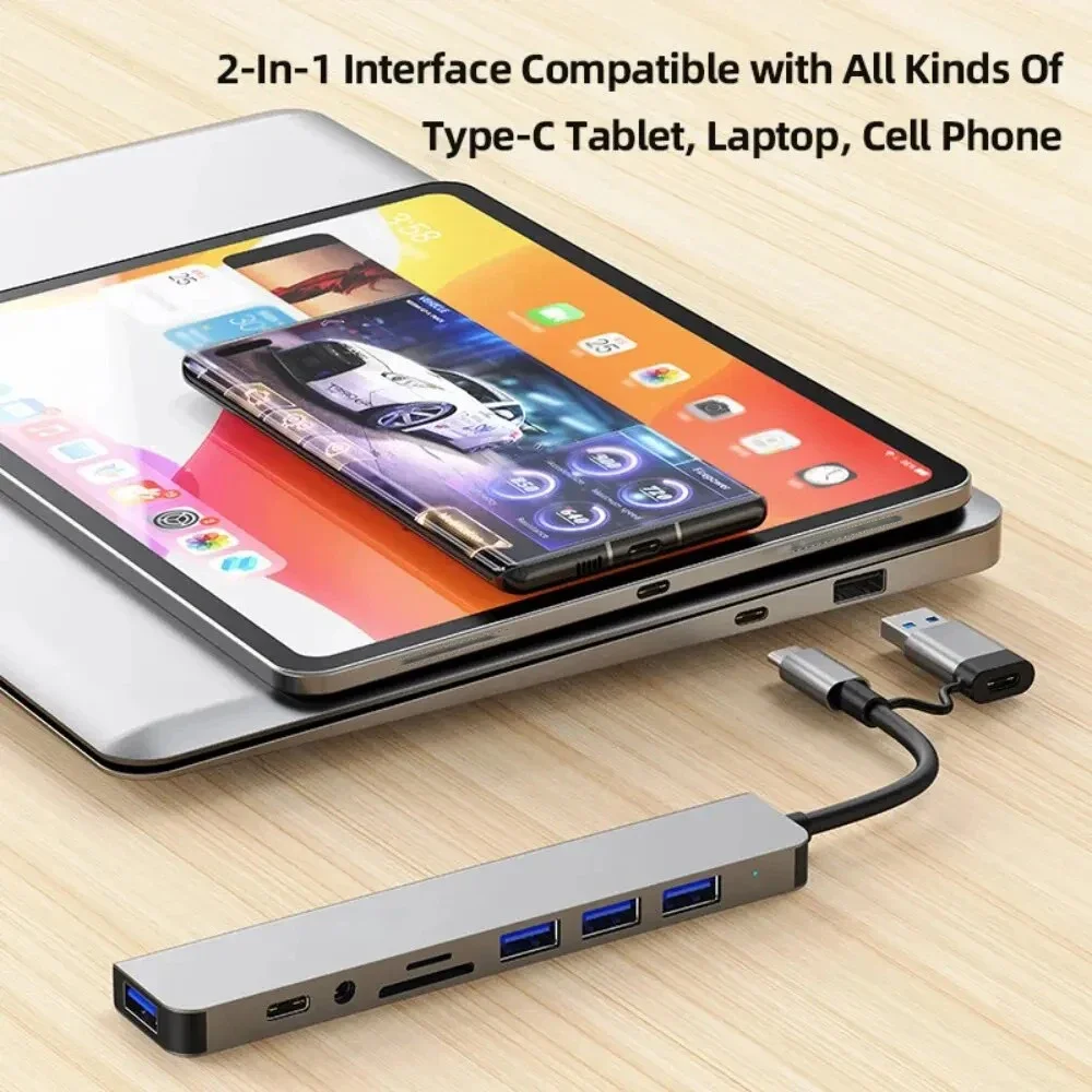 Usb 3.0 hub usb c hub usb c док-станция - Фотография_4