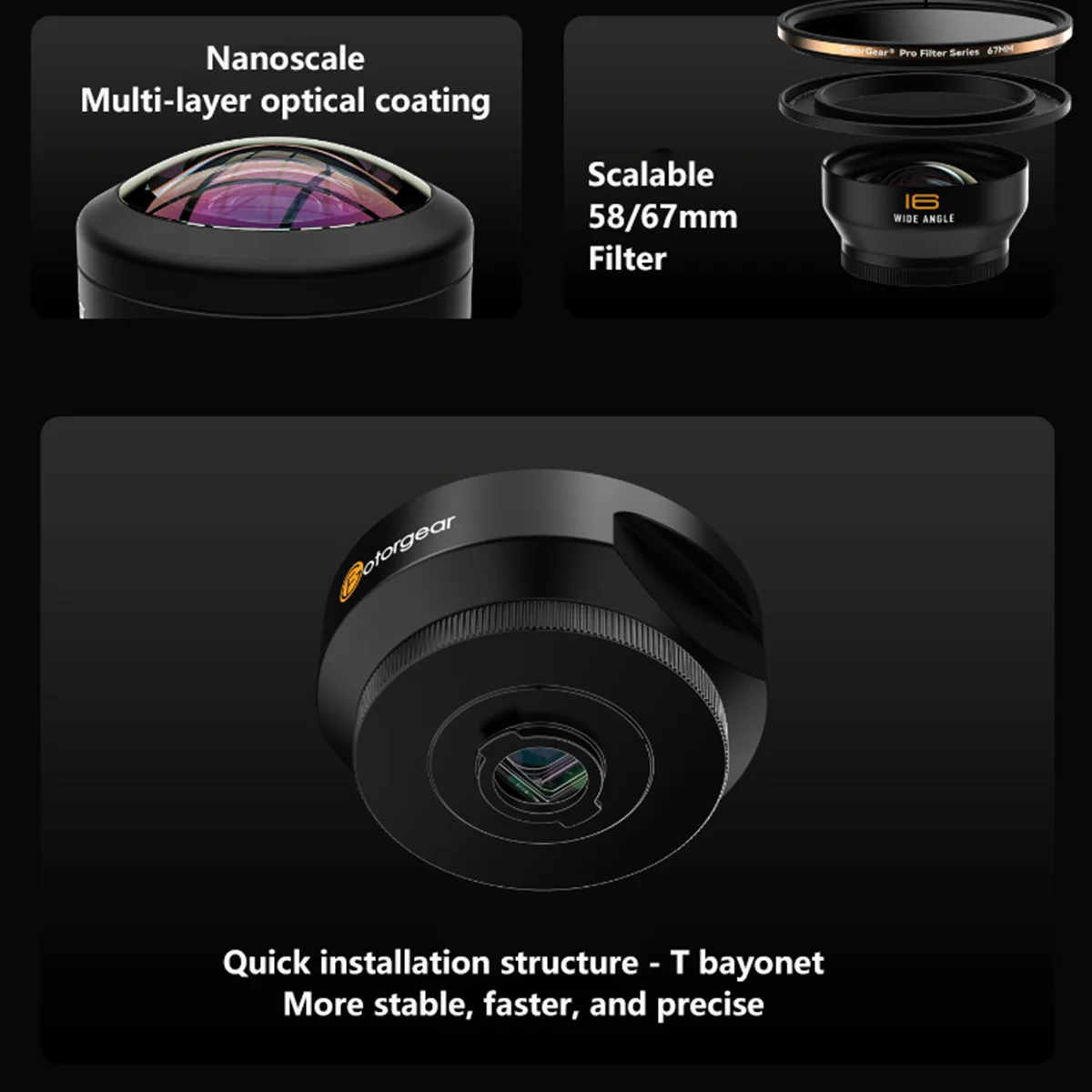 Объектив для камеры fotorgear-pro ii с т-образным креплением - Фотография_4