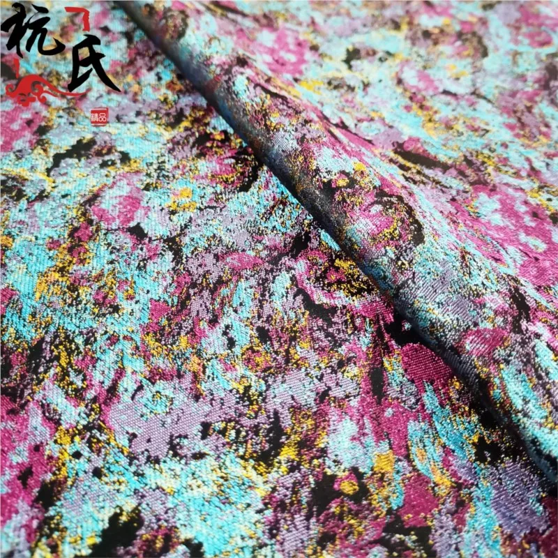 Мраморная парчовая ткань - Фотография_3