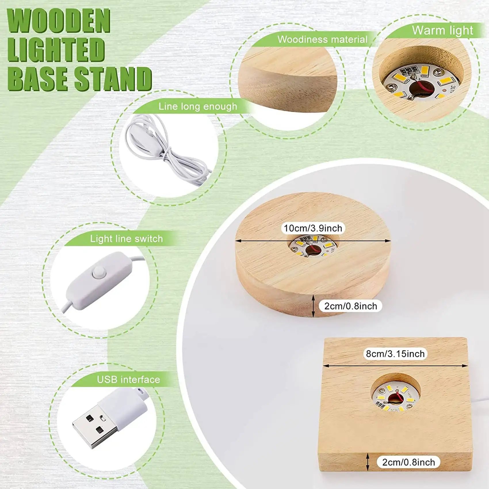 Деревянная подставка для светового - Фотография_5