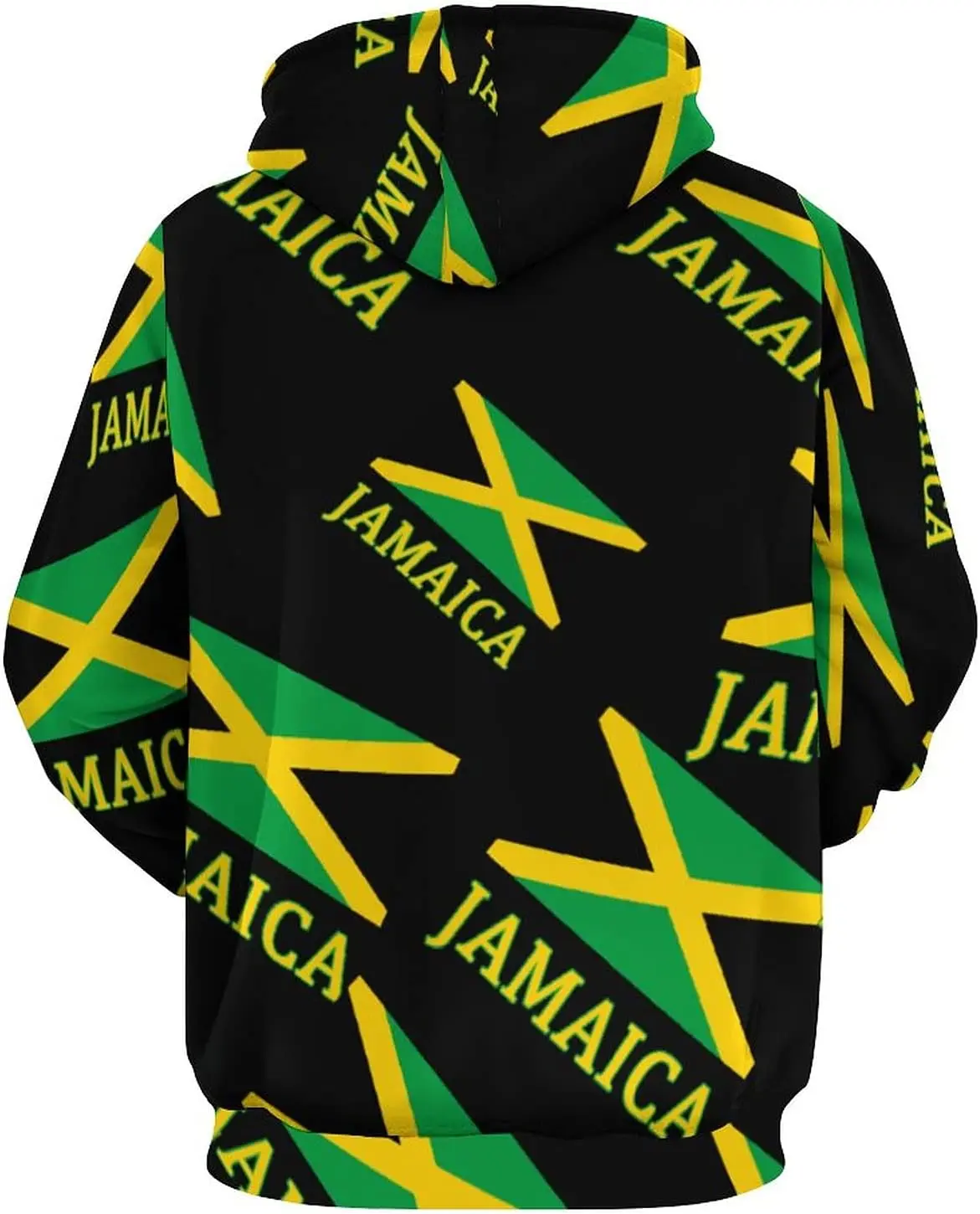 Толстовка с капюшоном с флагом ямайки для мужчин и женщин - Фотография_3