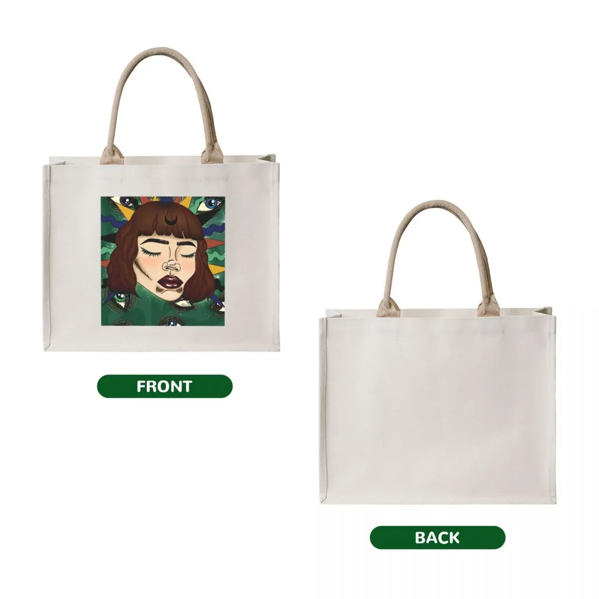 Глаза зеркало души tote bag женская - Фотография_2