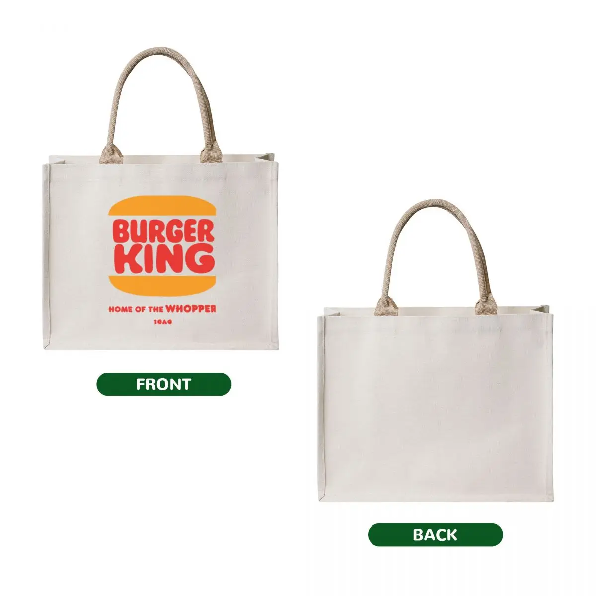 Сумка burger king tote bag холщовая - Фотография_2