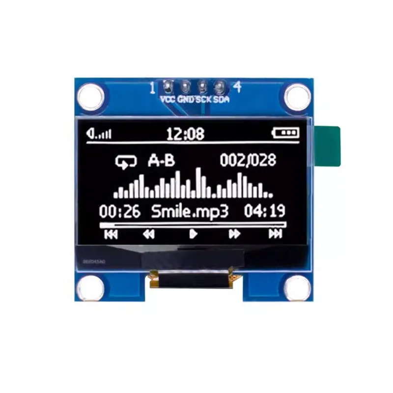 1,3-дюймовый модуль oled witte kleur 128x64 oled lcd led display module 1 - Фотография_3