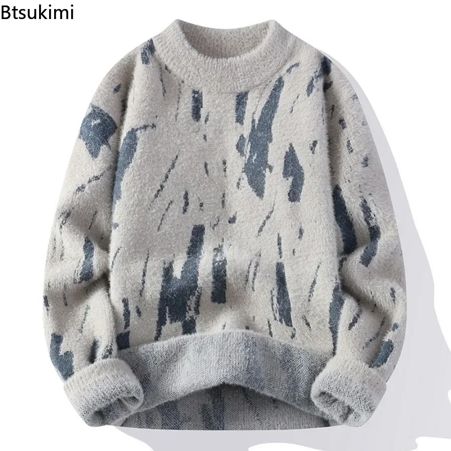 Мужские осенне-зимние вязаные теплые свитера - Фотография_4