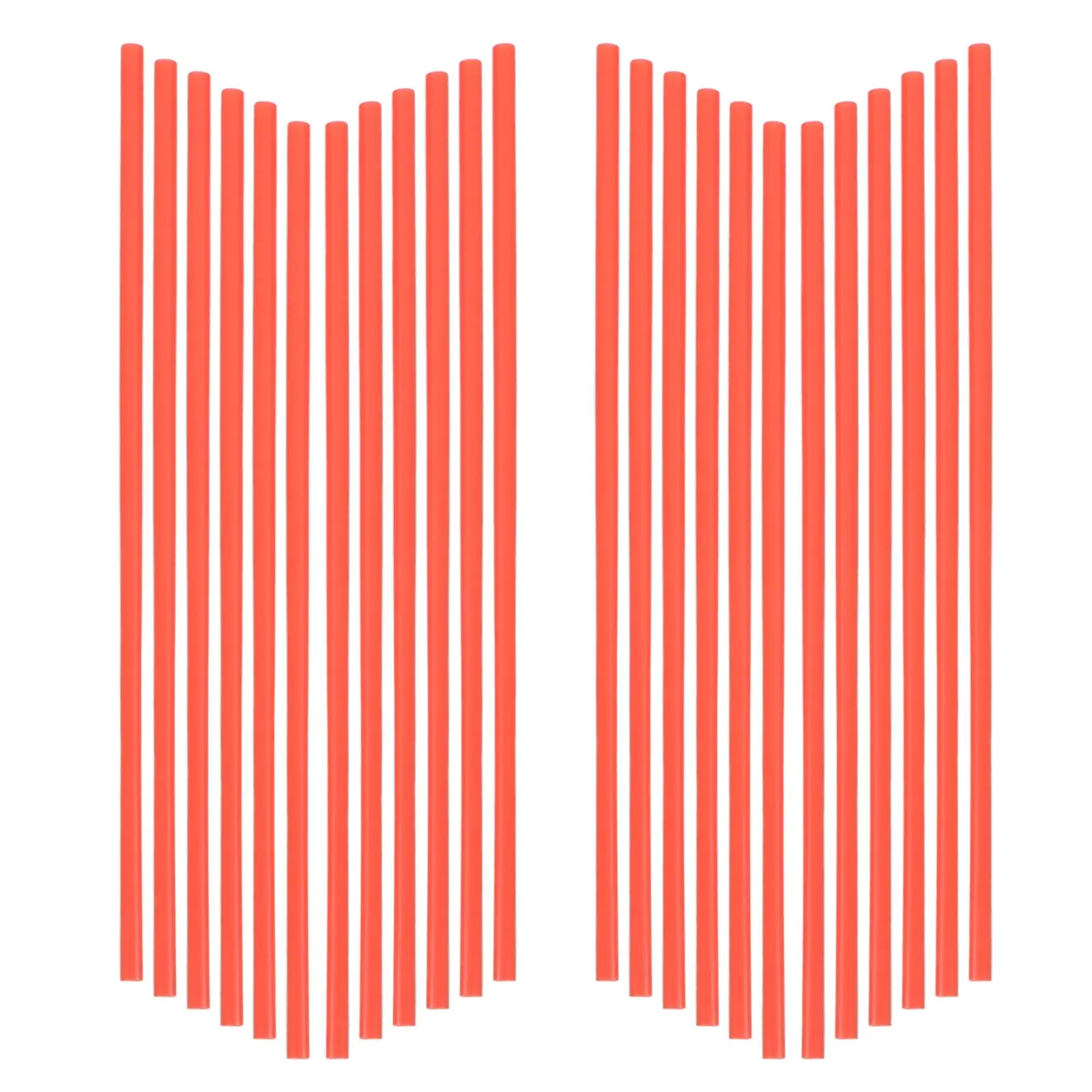 12 см, красные сменные пластиковые длинные соломинки для распыления - Фотография_3