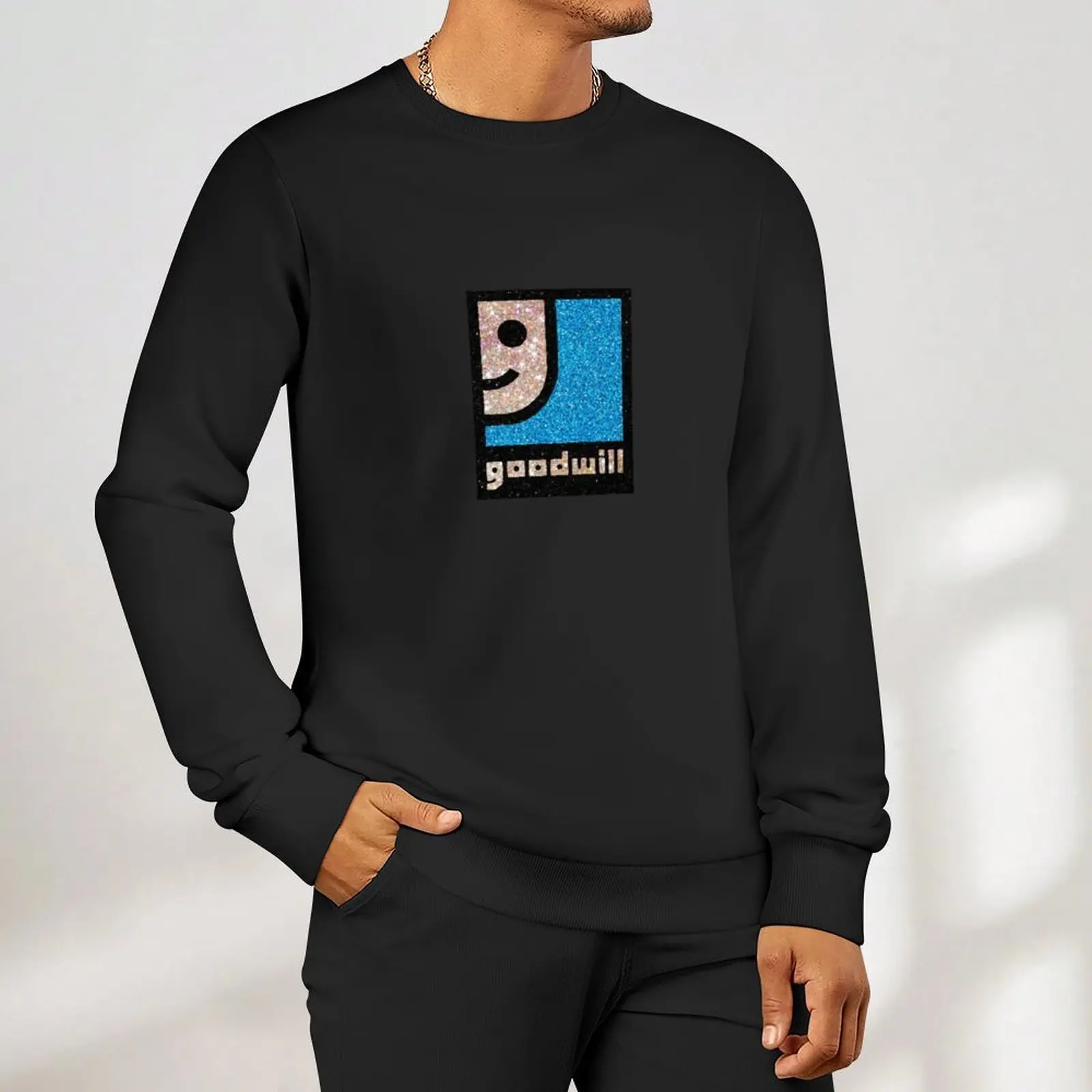 Блестящий пуловер с логотипом goodwill - Фотография_6