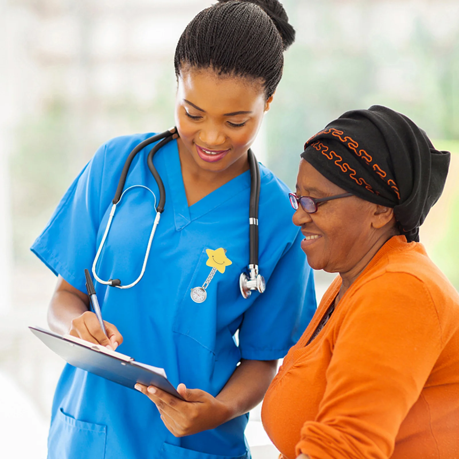 Светящиеся карманные часы с зажимом для медсестры - Фотография_2