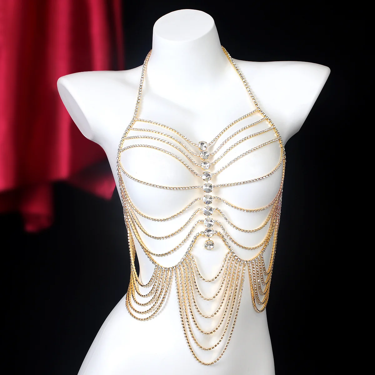 Роскошная женская цепочка в полоску