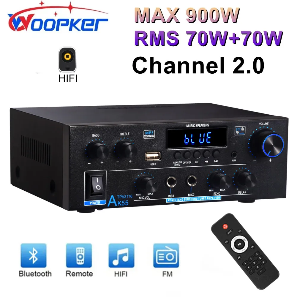 Цифровой усилитель woopker ak55