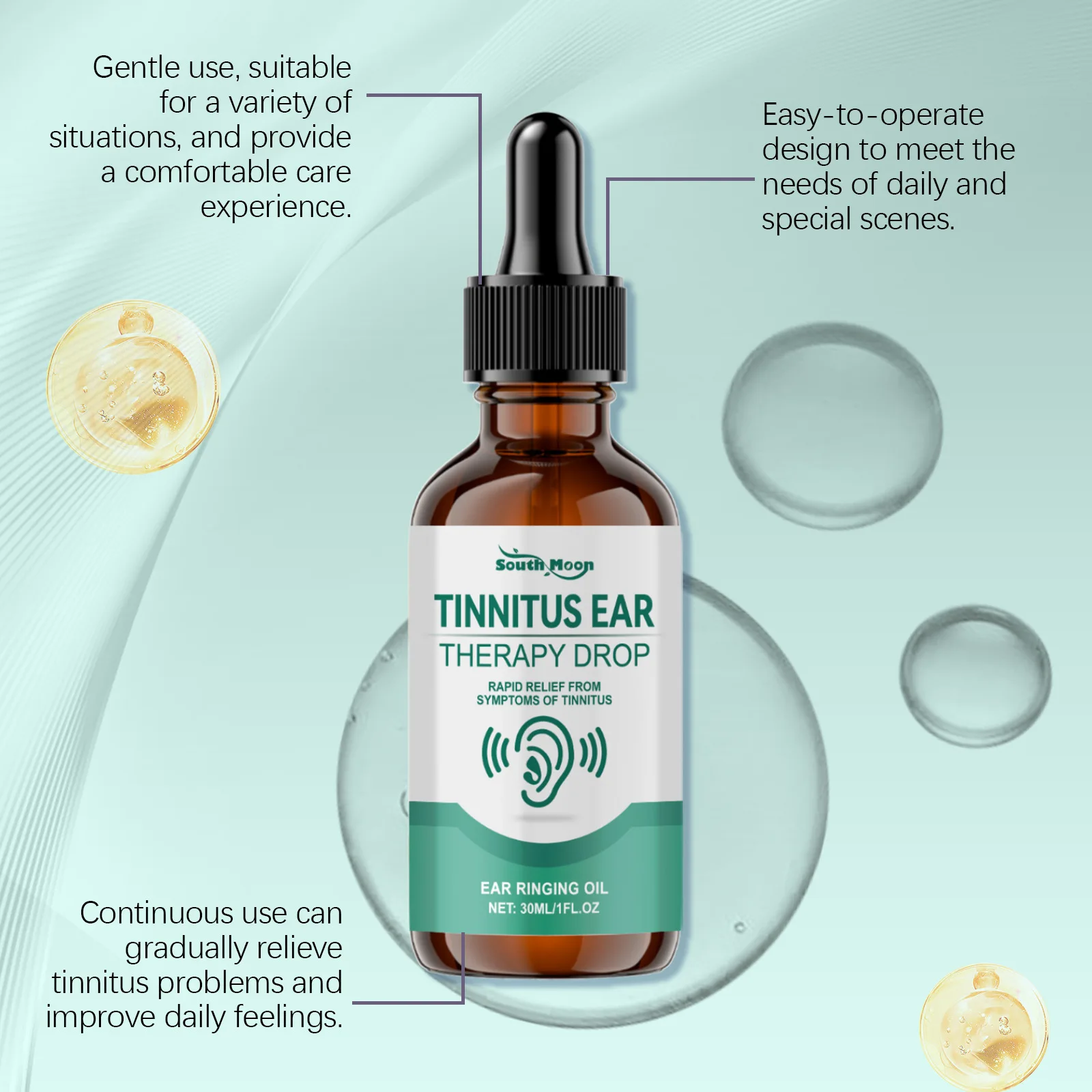 Жидкие капли для ухода за ушами south moon - Фотография_4