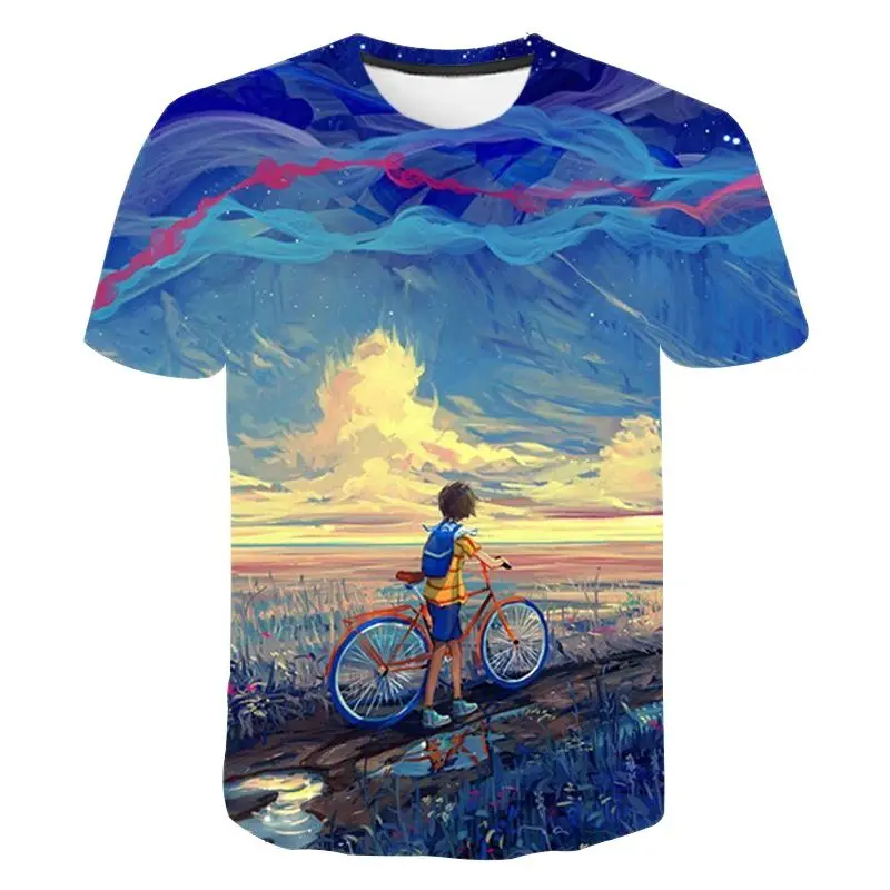 Футболки с рисунком граффити из аниме - Фотография_6