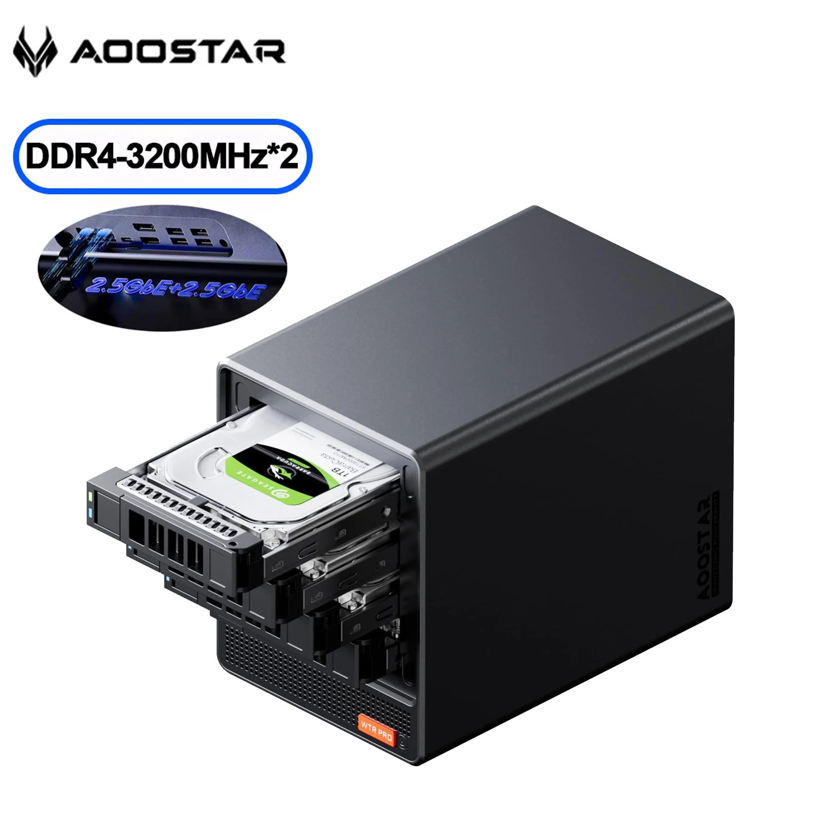Мини-пк aoostar nas wtr pro r7