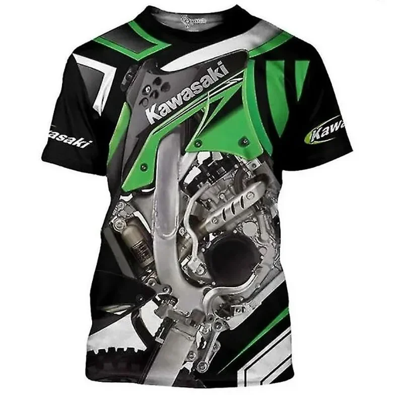 Новая мотоциклетная мужская футболка kawasaki - Фотография_2