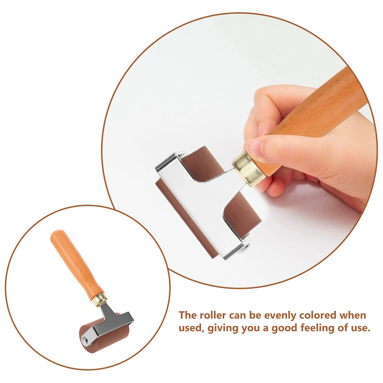 Ролик для печати удобный деревянный - Фотография_3