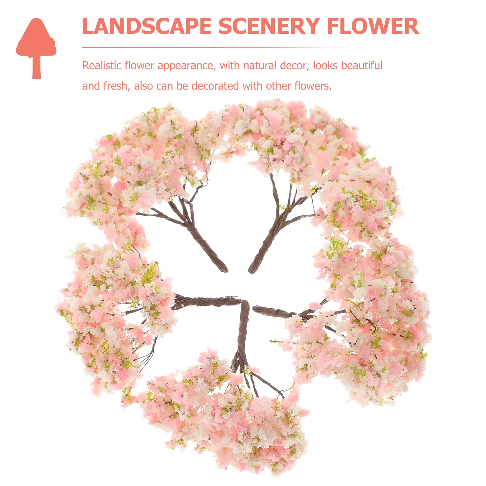 Мини-искусственный цветок вишни - Фотография_4