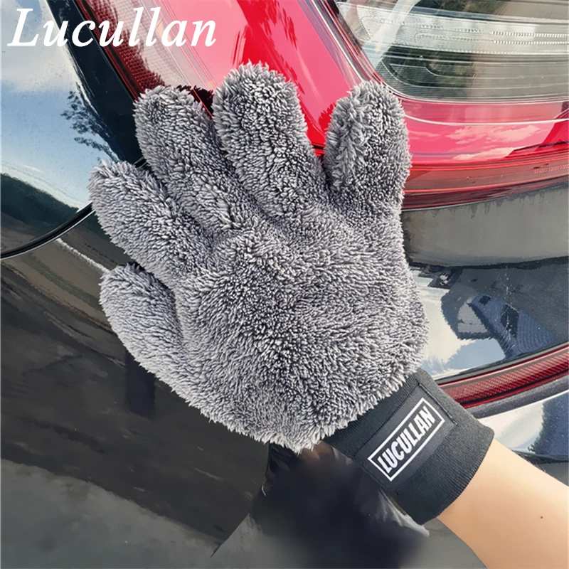 Двусторонняя варежка lucullan из микрофибры с пятью пальцами - Фотография_6