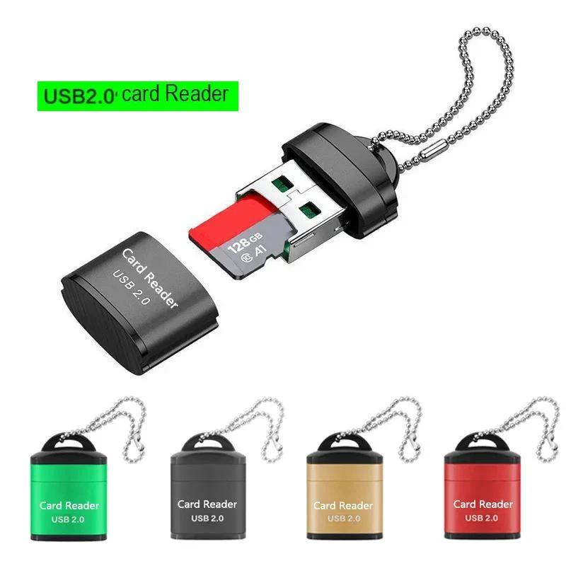 Usb 2.0 sd tf card reader портативный