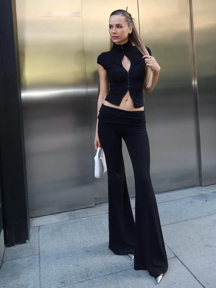 Модный комплект брюк с короткими рукавами