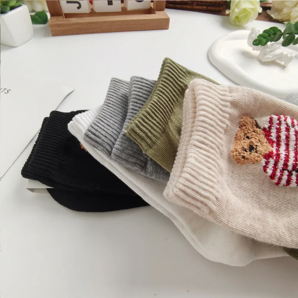 Милые модные хлопковые носки до - Фотография_4