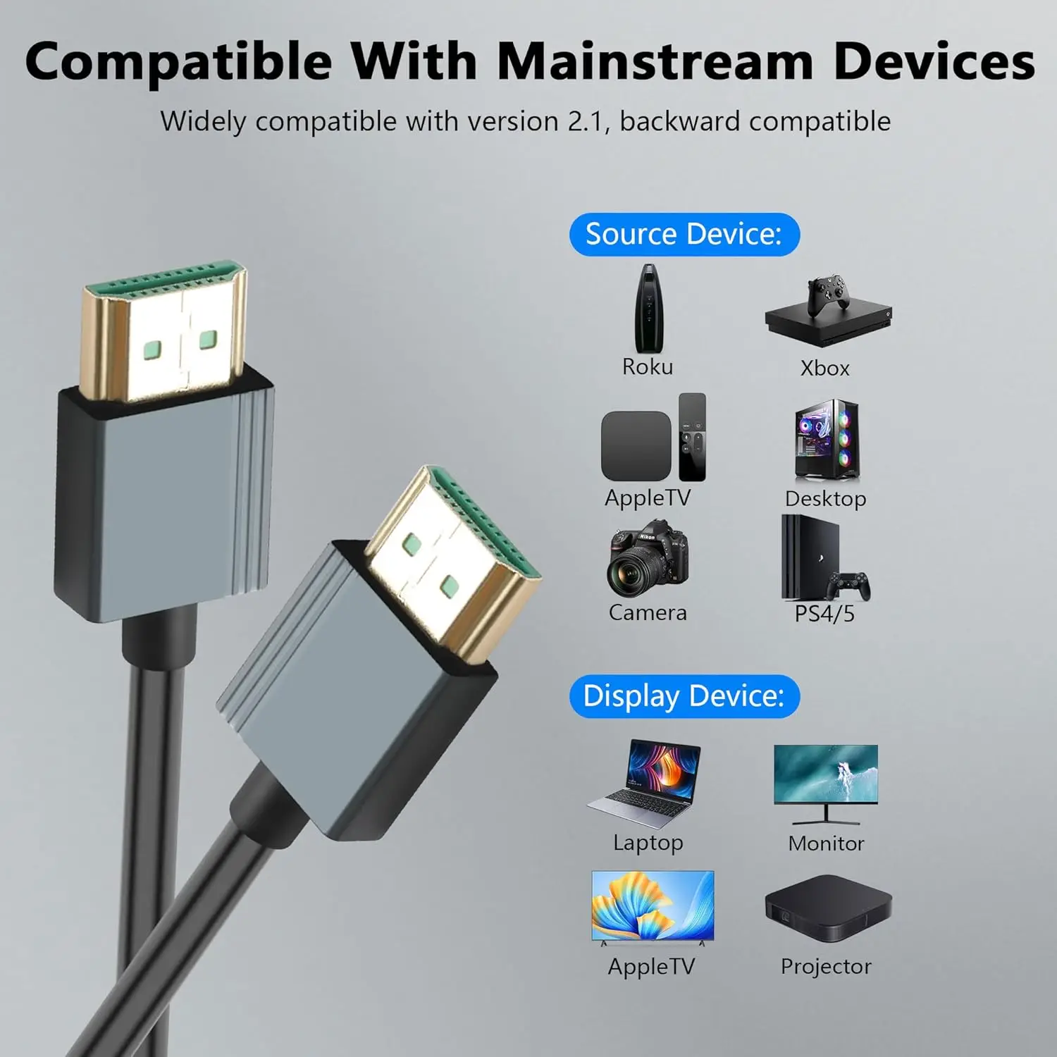 Спиральный кабель hdmi 8k - Фотография_6