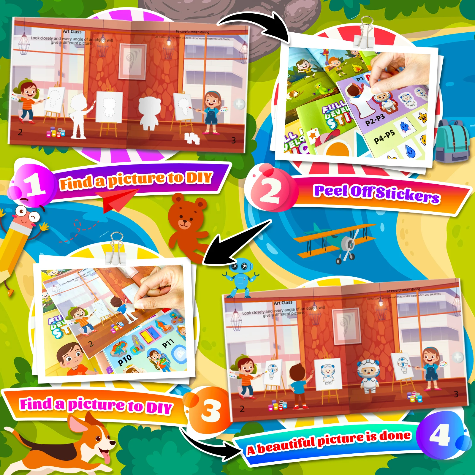 Книга-наклейка для детей от 2 до 6 лет - Фотография_3