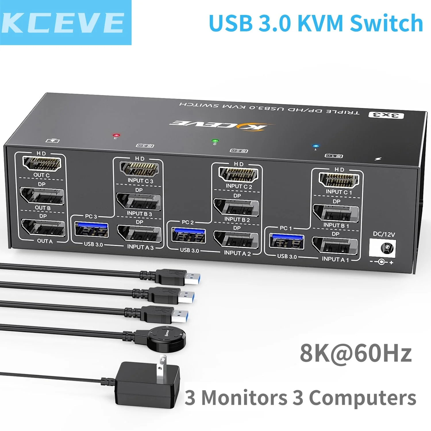 Kceve hdmi usb 3