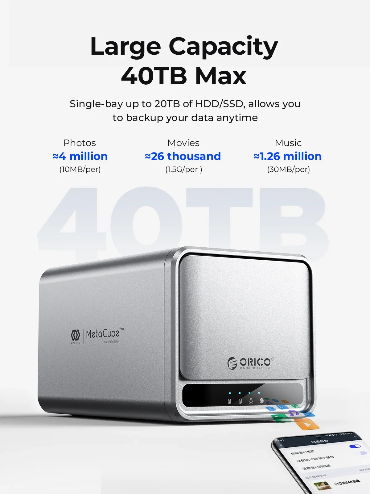 Orico dual bay metacube бытовое хранилище 3 - Фотография_4