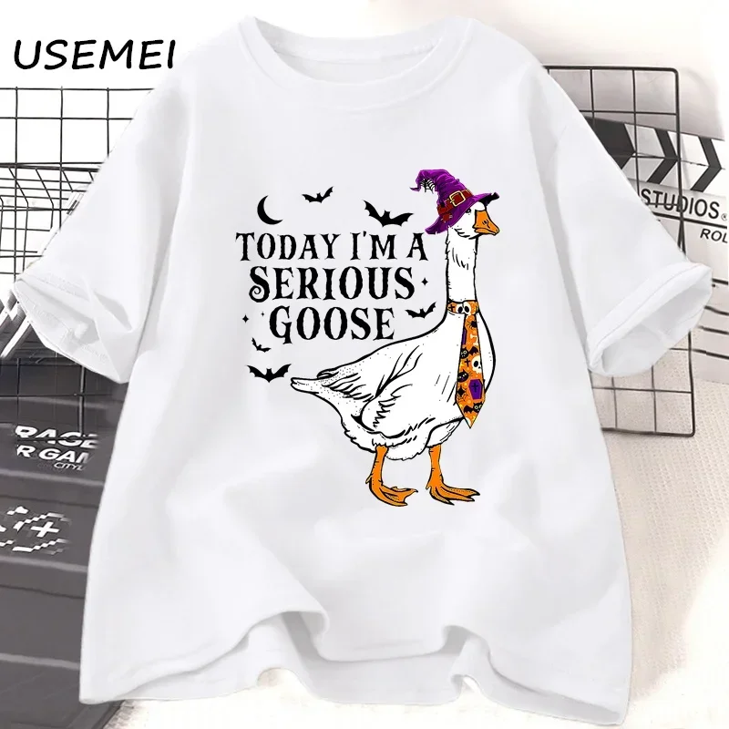 Футболка с надписью «today i'm a серьезная гусь» для мужчин и женщин - Фотография_3