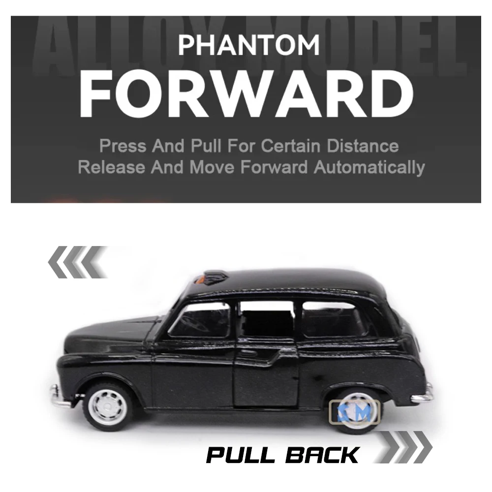 Литая под давлением винтажная модель автомобиля лондона-такси в масштабе 1 - Фотография_5