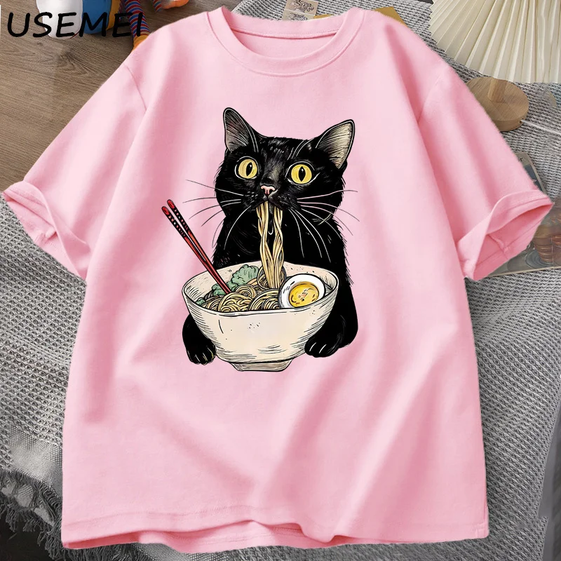 Футболка с изображением лапши ramen cat - Фотография_4