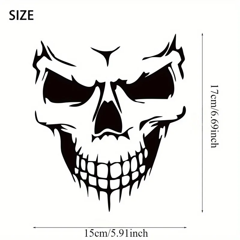 Светоотражающие наклейки с черепом - Фотография_2