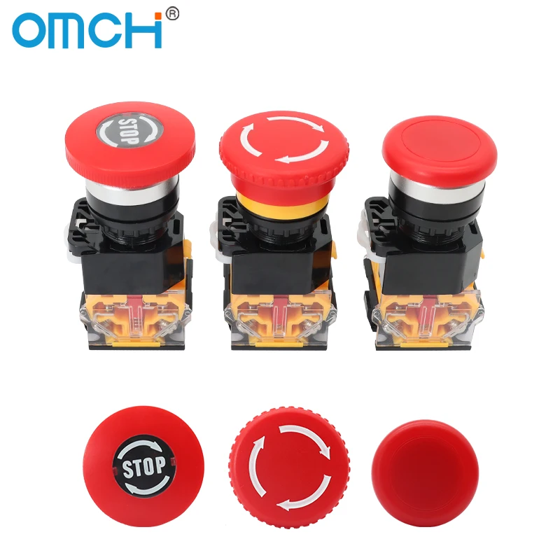 Omch 22 мм самоблокирующаяся кнопка - Фотография_2