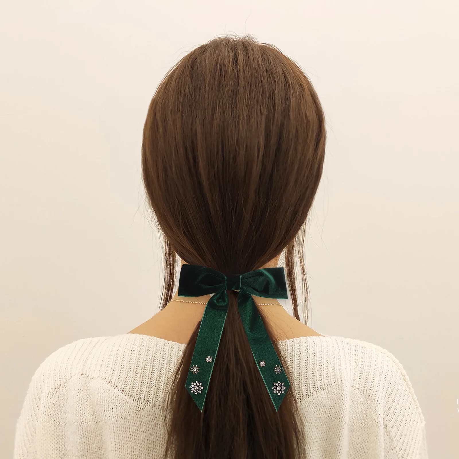 Стильная заколка для волос с бантом - Фотография_3