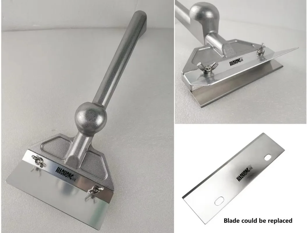 Коммерческий сверхмощный 6-дюймовый алюминиевый скребок для чистки барбекю - Фотография_3