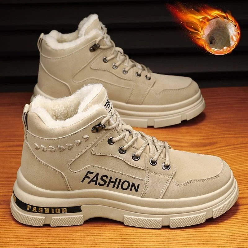 Утепленные мужские зимние ботинки с высоким берцем - Фотография_5