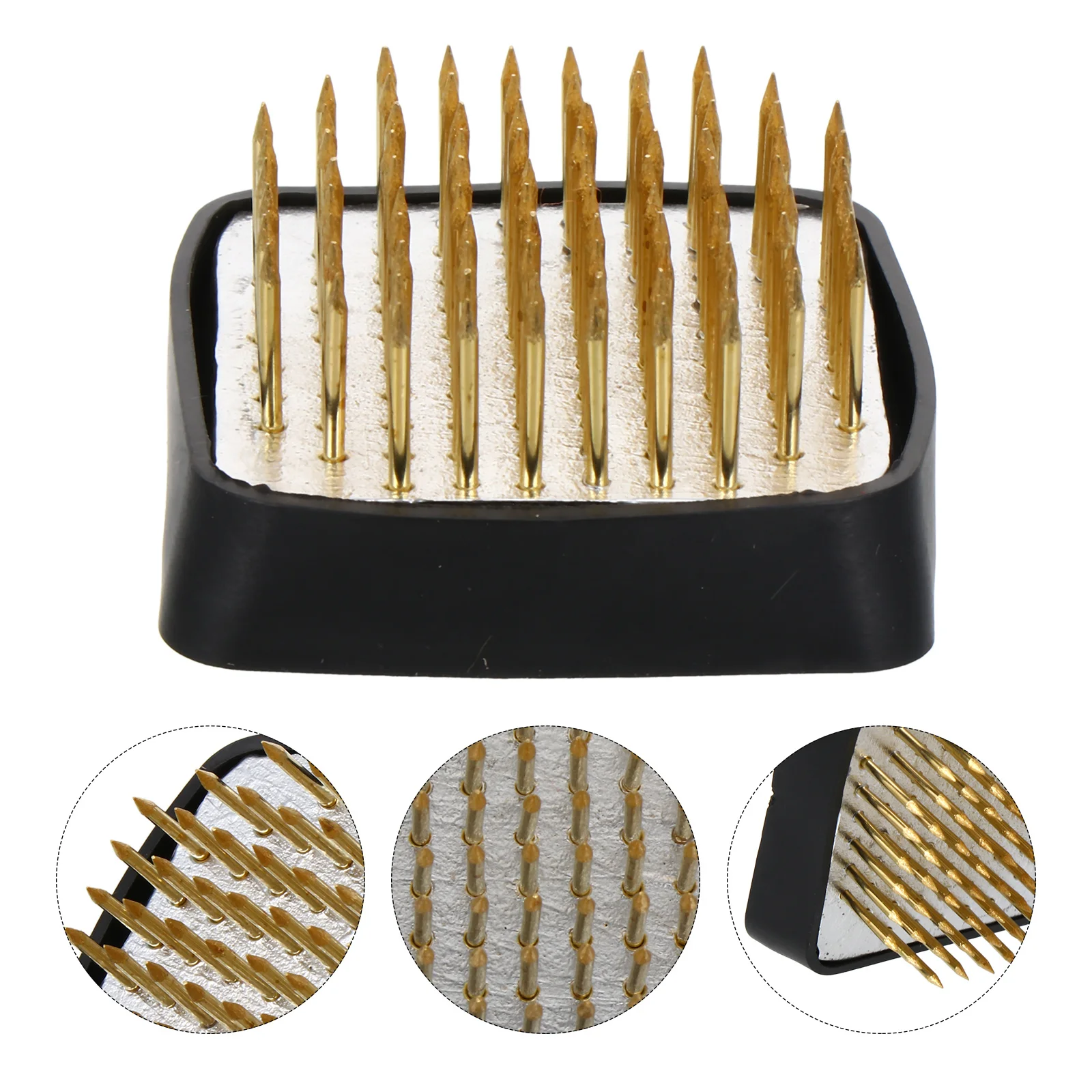 Медный игольчатый держатель для цветочной композиции - Фотография_5