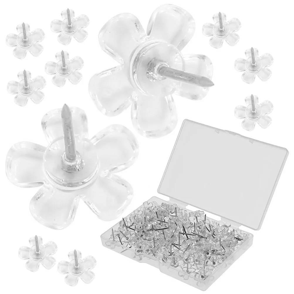 Прозрачные канцелярские кнопки изысканного качества