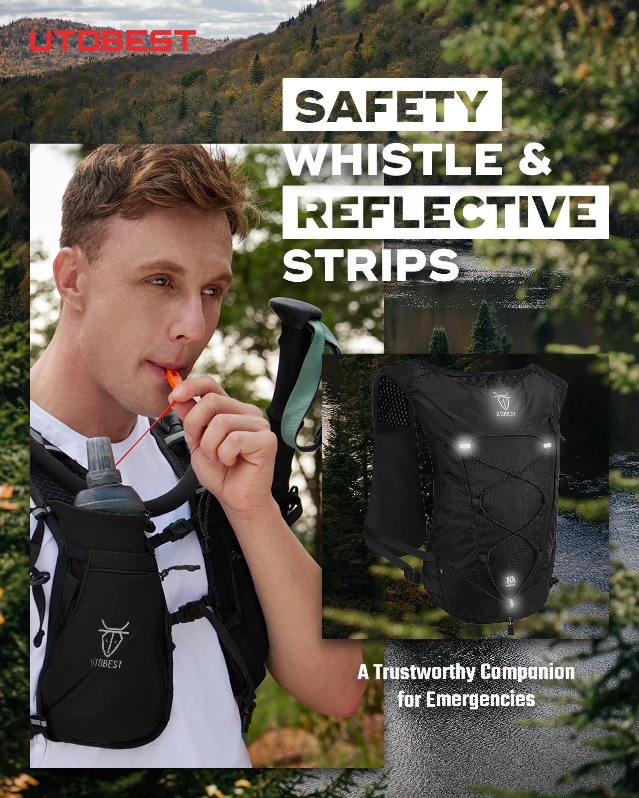 Utobest рюкзак для бега по пересеченной - Фотография_6