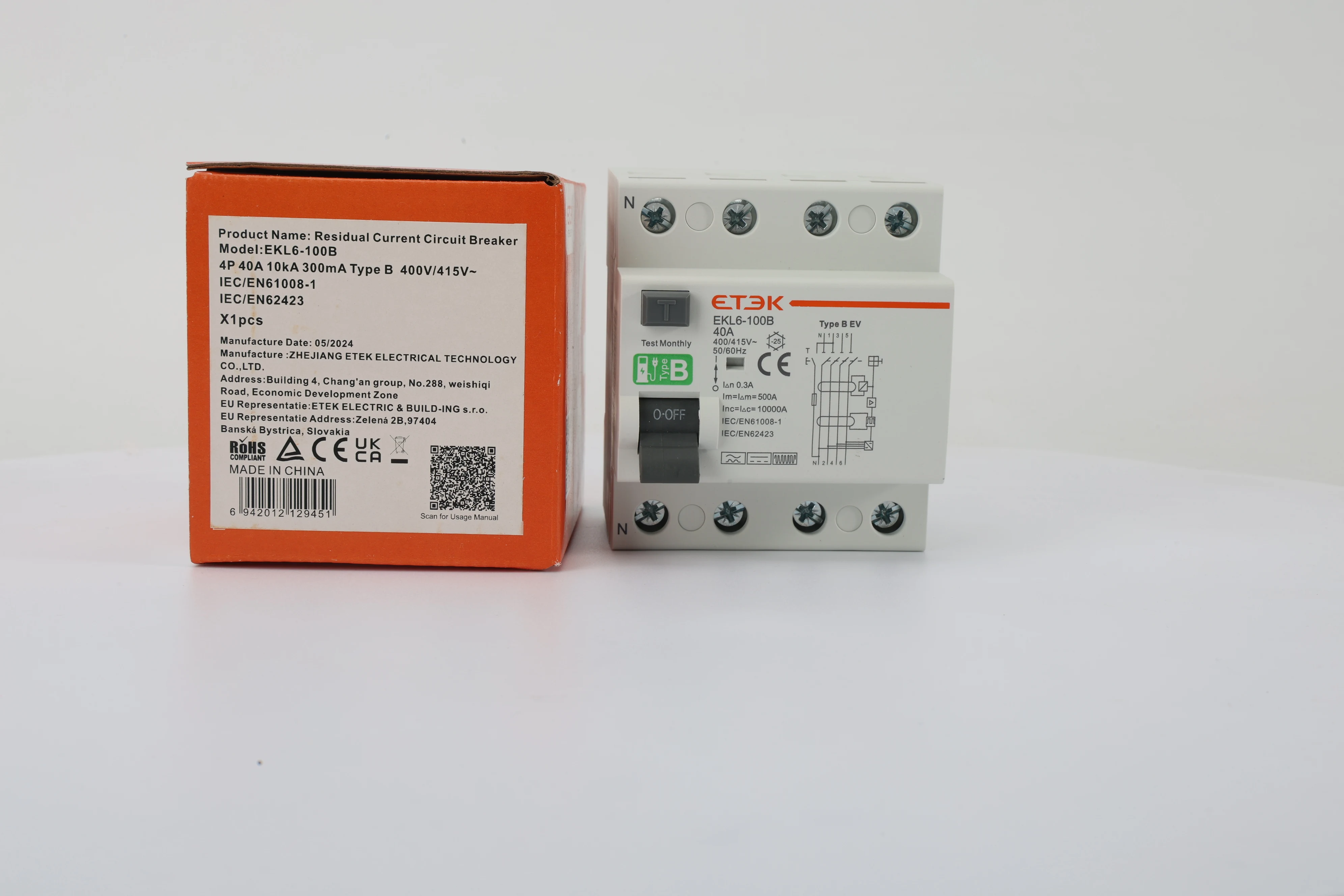 Автоматический выключатель etek rcd rccb - Фотография_6