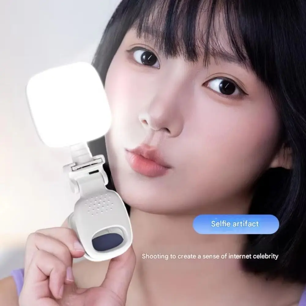 Портативный светодиодный светильник для селфи с зажимом - Фотография_2