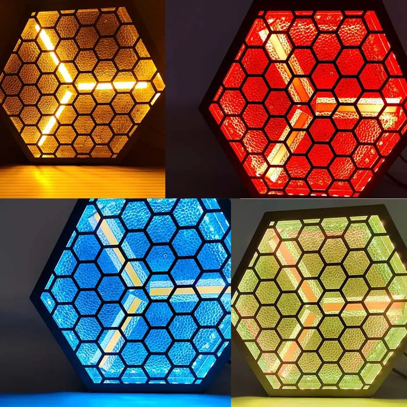 Светодиодные шестиугольные ретро-светильники - Фотография_4