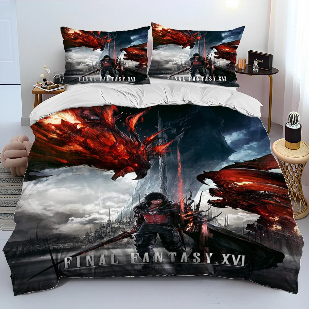 Final fantasy series games мультяшное одеяло - Фотография_5