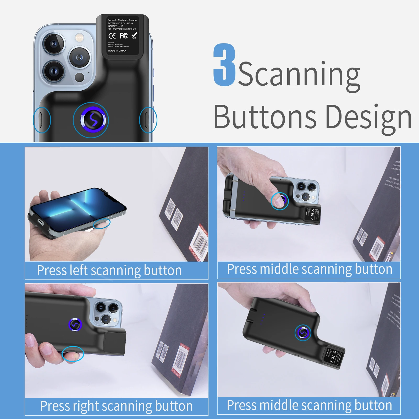 Jeeston bx75 портативный 2d беспроводной - Фотография_3